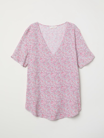 Блуза H&M модель 6268138bar_Розовый Блуза H&M модель 6268138bar_Розовый Фото