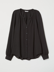 Блуза H&M модель 6808468RP5_Черный Фото