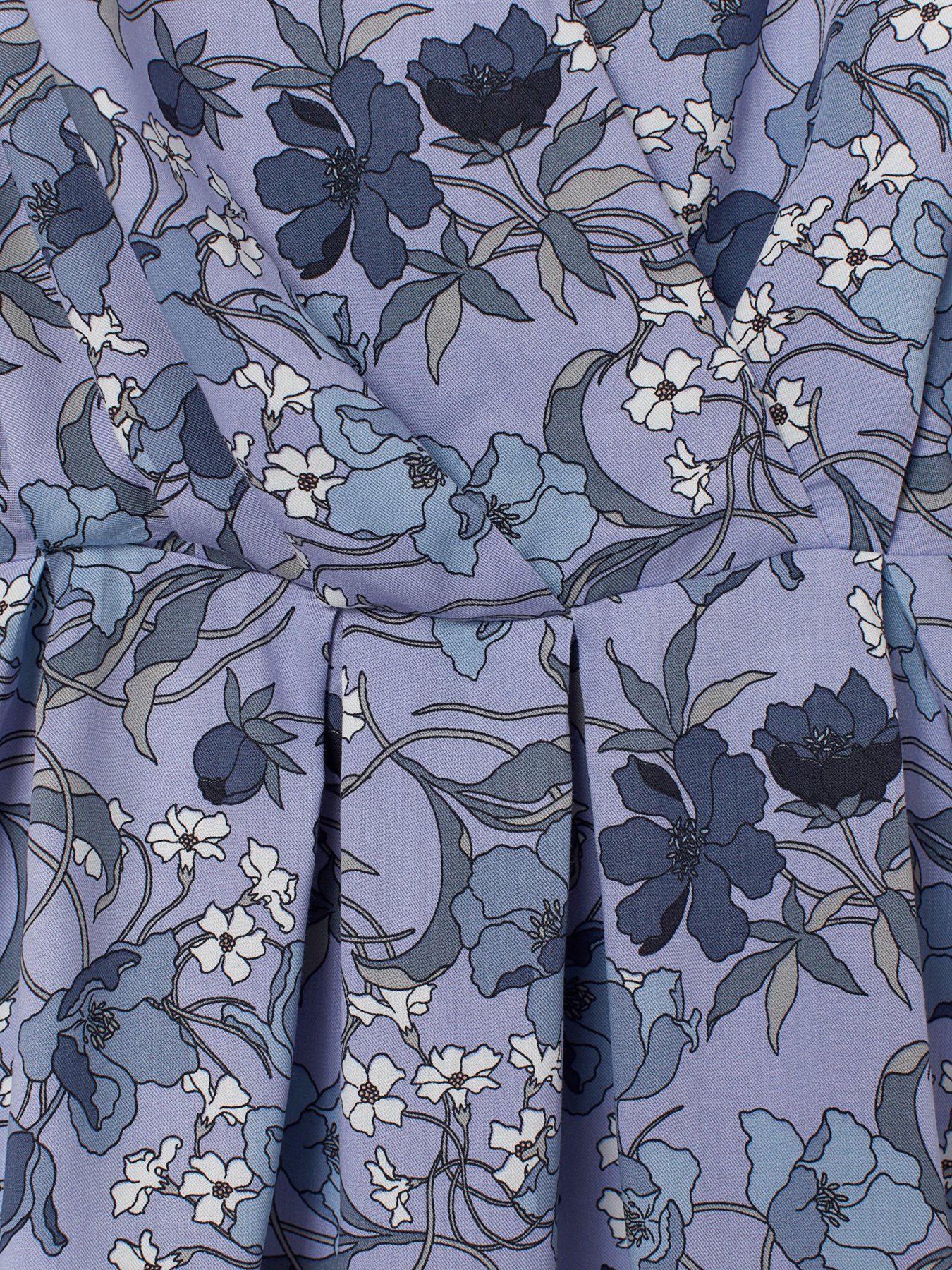 Блуза H&M модель 5518395RP21_голубой цветочный Фото