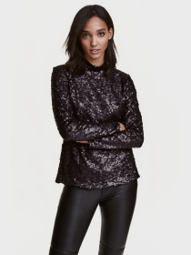 Блуза H&M модель 4105604dm_Черный Фото