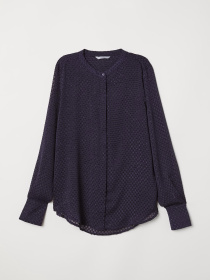 Блуза H&M модель 6265457RP1_темно-синий Фото