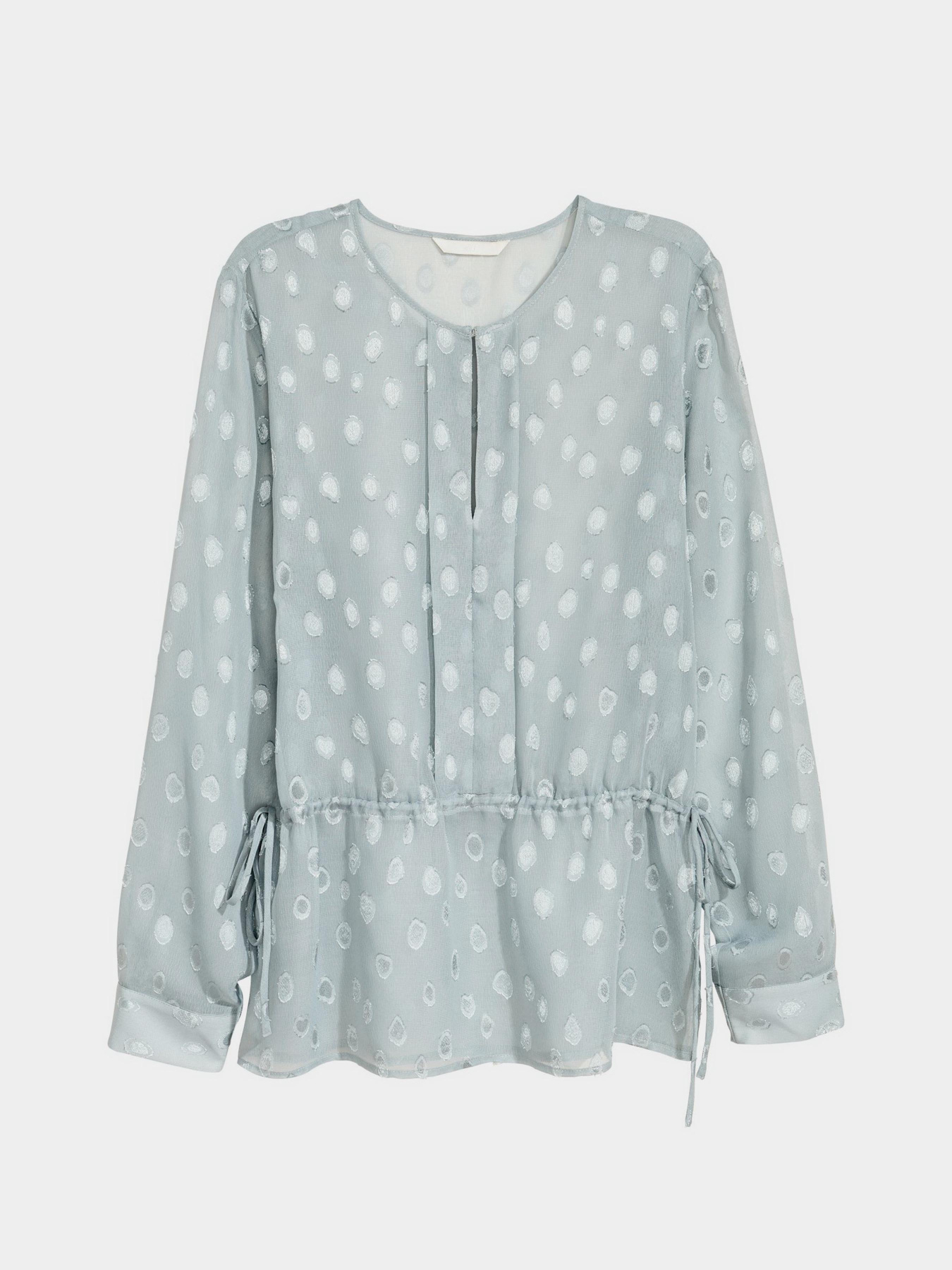 Блуза H&M модель 5354556RP1_бирюзовый приглушенный Фото