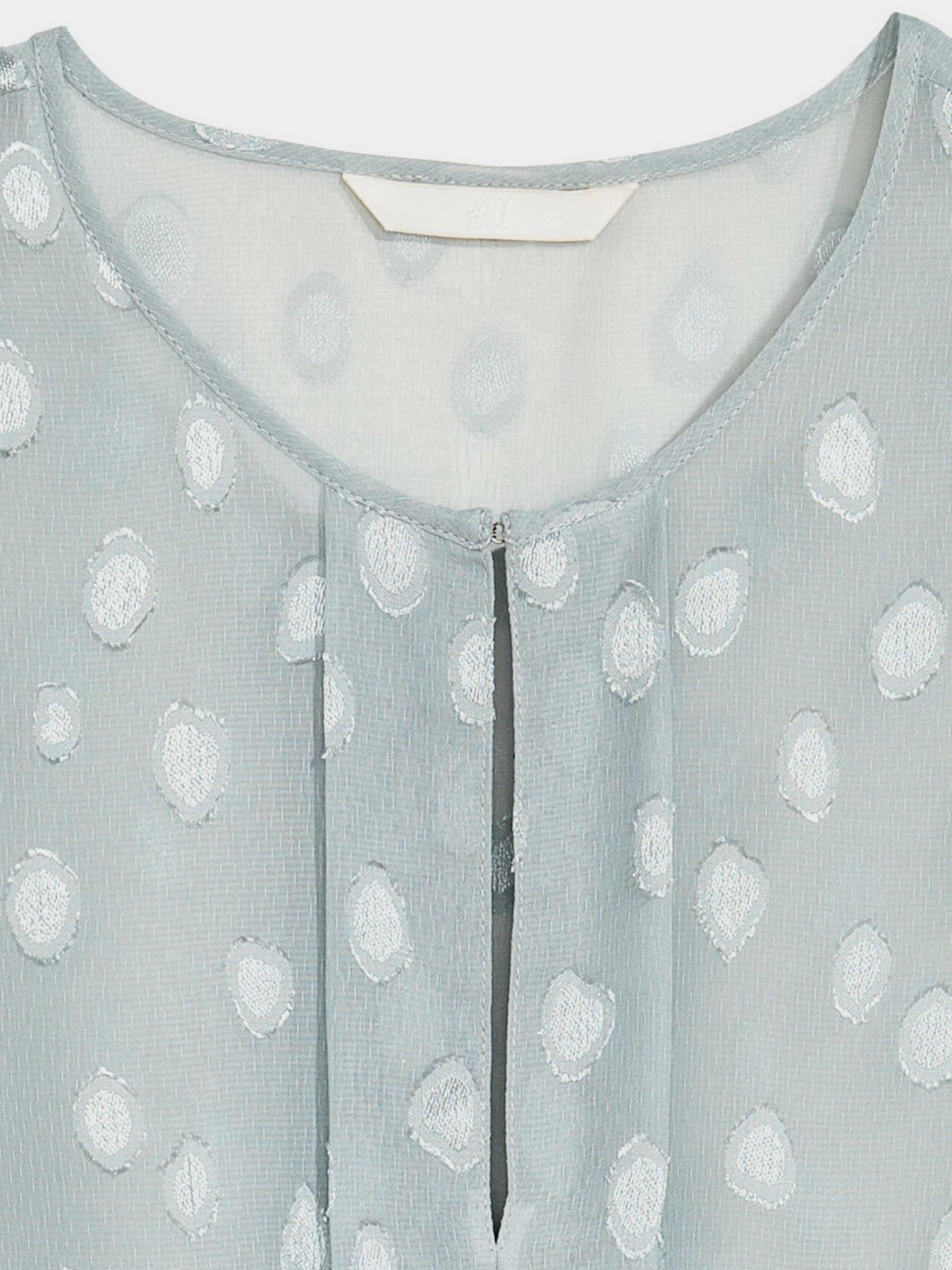 Блуза H&M модель 5354556RP1_бирюзовый приглушенный Фото