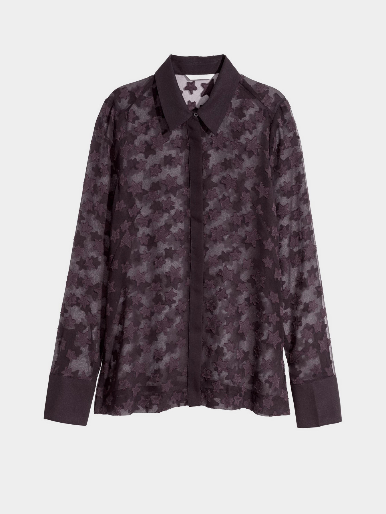 Блуза H&M модель 5484826RP1_сливовый Фото