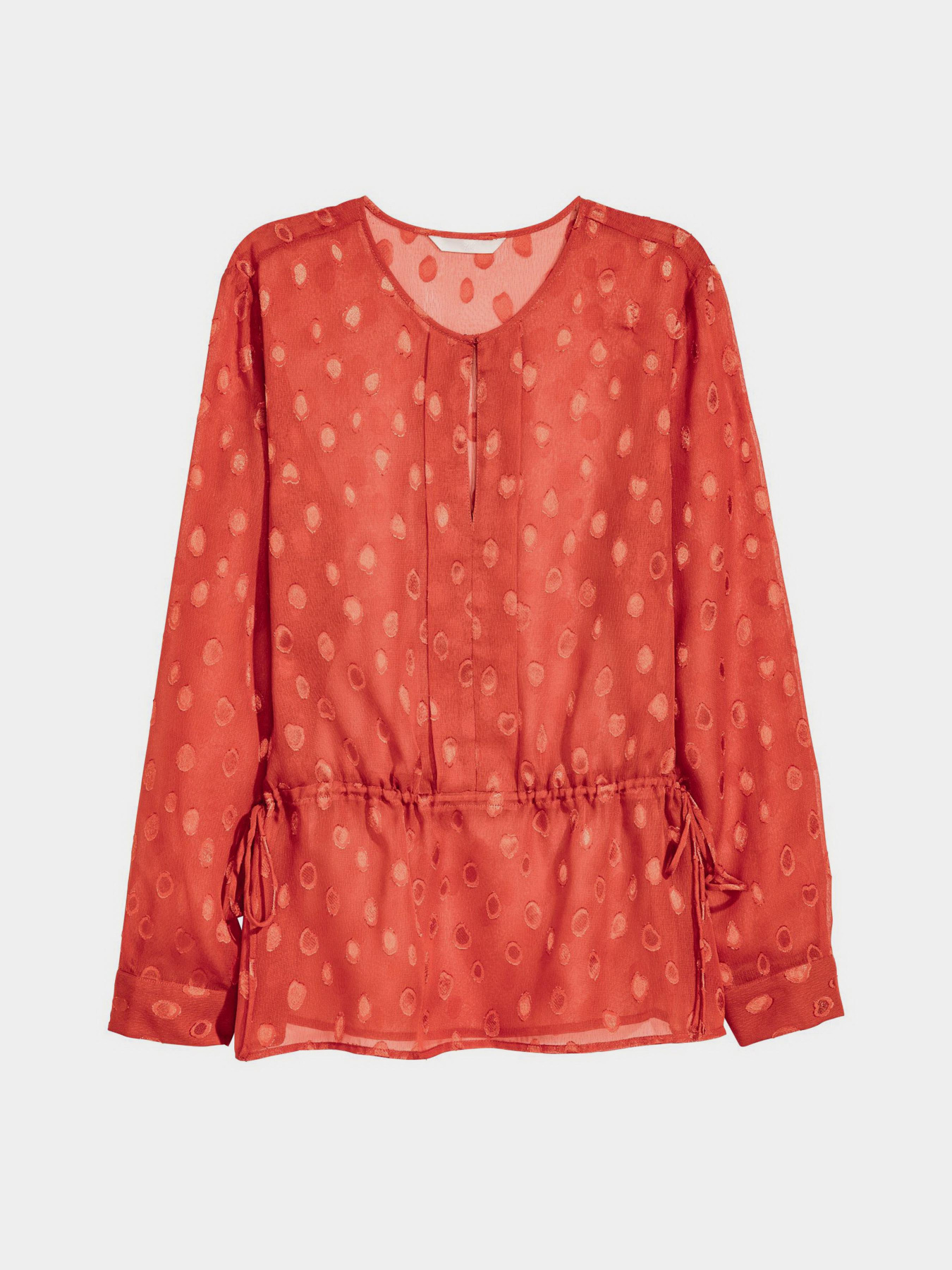 Блуза H&M модель 5354556RP12_терракотовый Фото