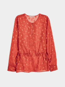 Блуза H&M модель 5354556RP12_терракотовый Фото