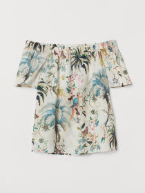 Блуза H&M модель 7345690log_Светло-бежевый Блуза H&M модель 7345690log_Светло-бежевый Фото