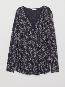 Блуза H&M модель 6544078abr_Темно-синий Фото