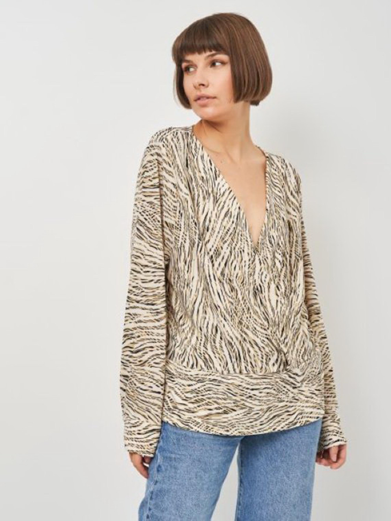 Блуза H&M модель 8210601abr_Бежевый Фото