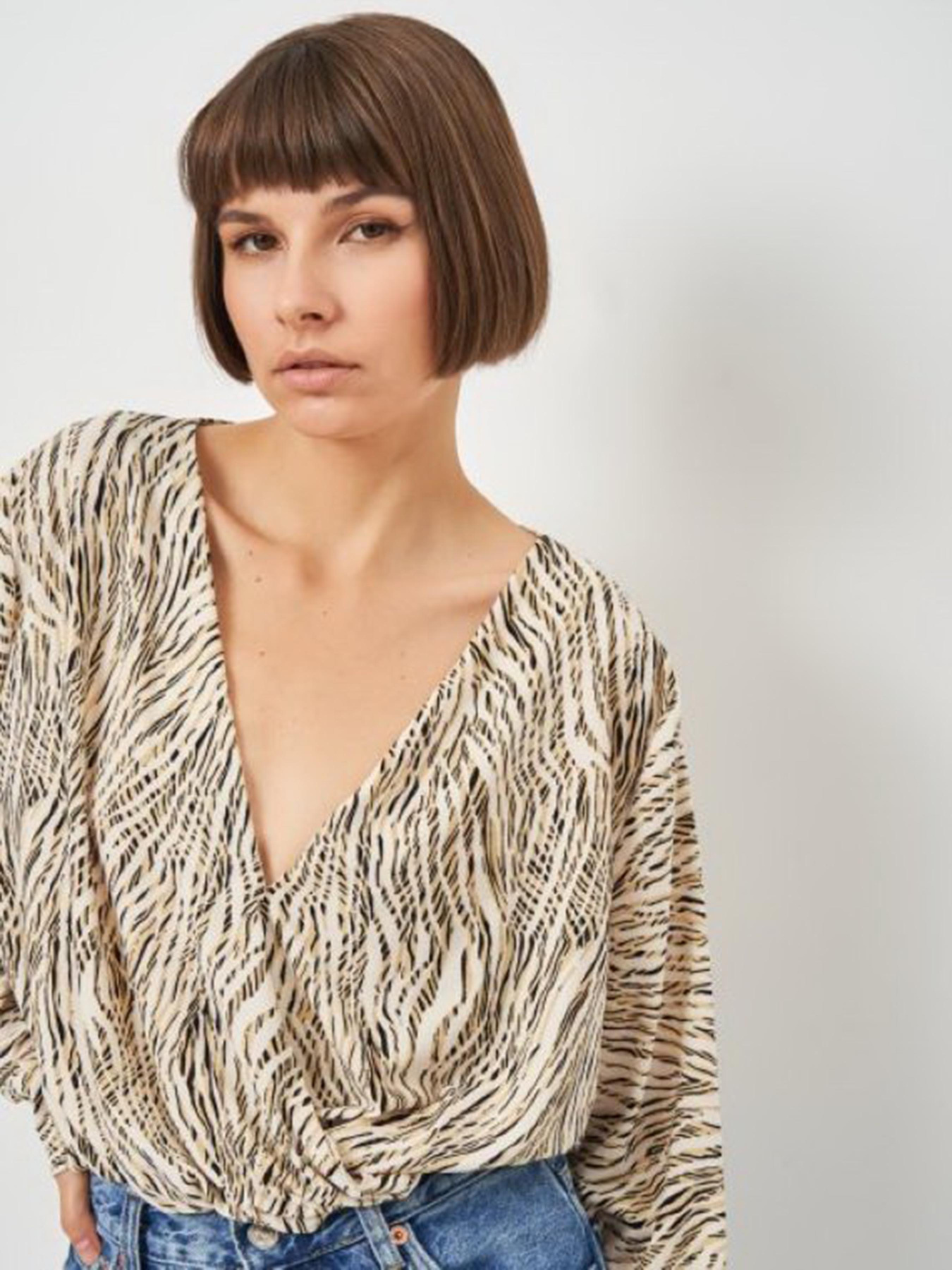 Блуза H&M модель 8210601abr_Бежевый Фото