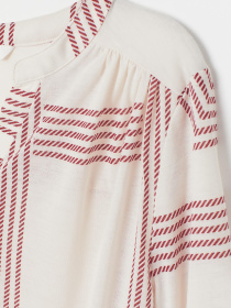 Блуза H&M модель 8046590sm_кремовый с узором Фото