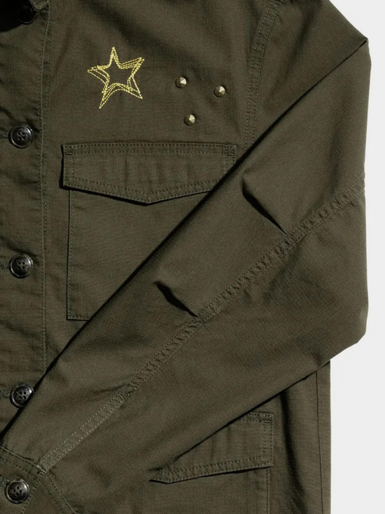 Рубашка H&M модель 5474536arl_Хаки Фото