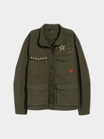 Рубашка H&M модель 5474536arl_Хаки Фото