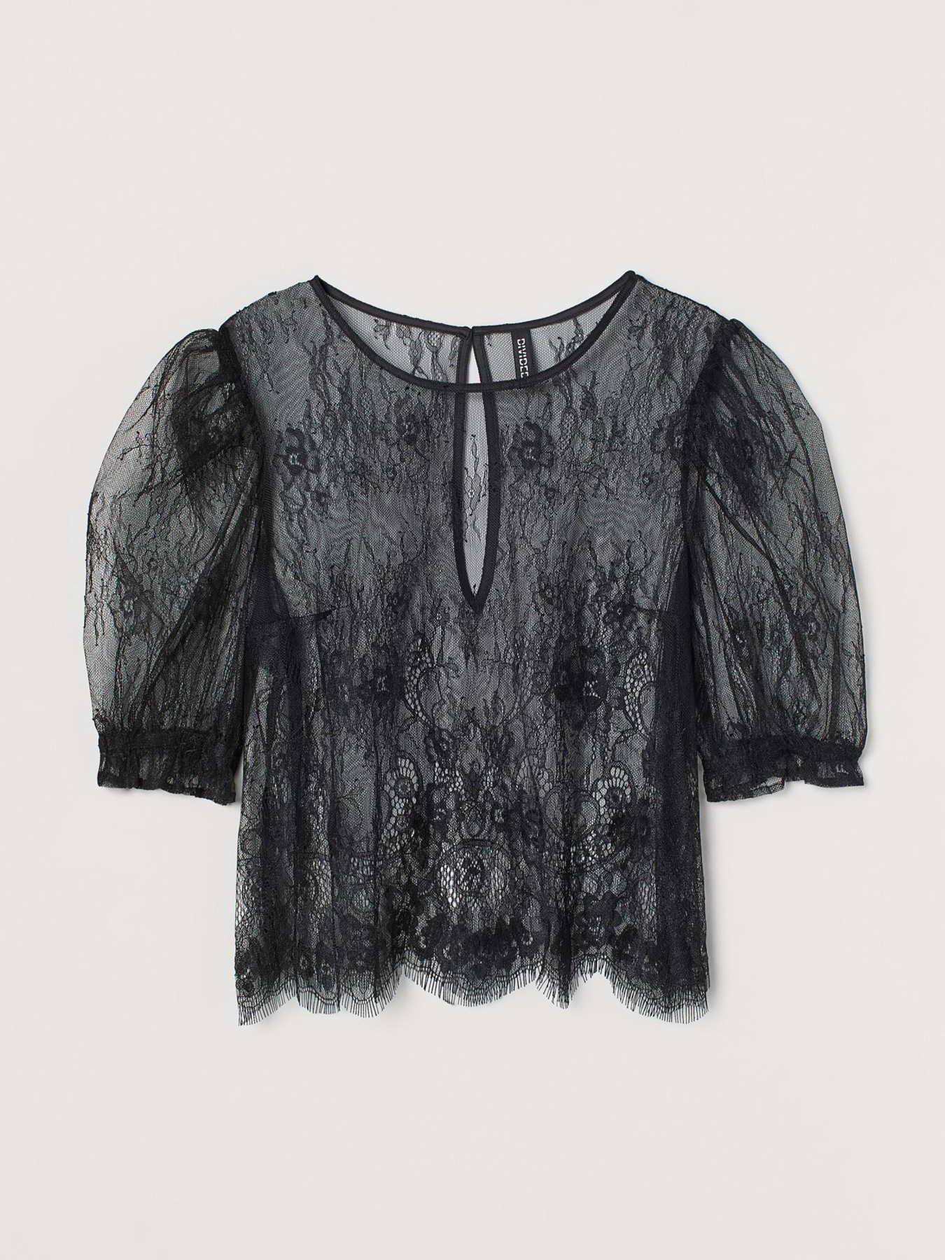 Блуза H&M модель 9281892dm_Черный Фото