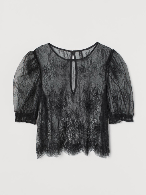 Блуза H&M модель 9281892dm_Черный Фото