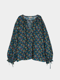 Блуза H&M модель 6355797log_Темно-синий Фото