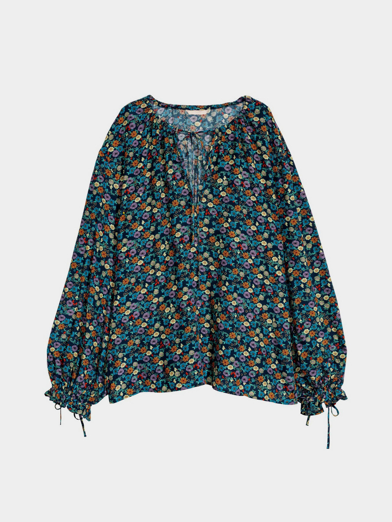 Блуза H&M модель 6355797log_Темно-синий Фото