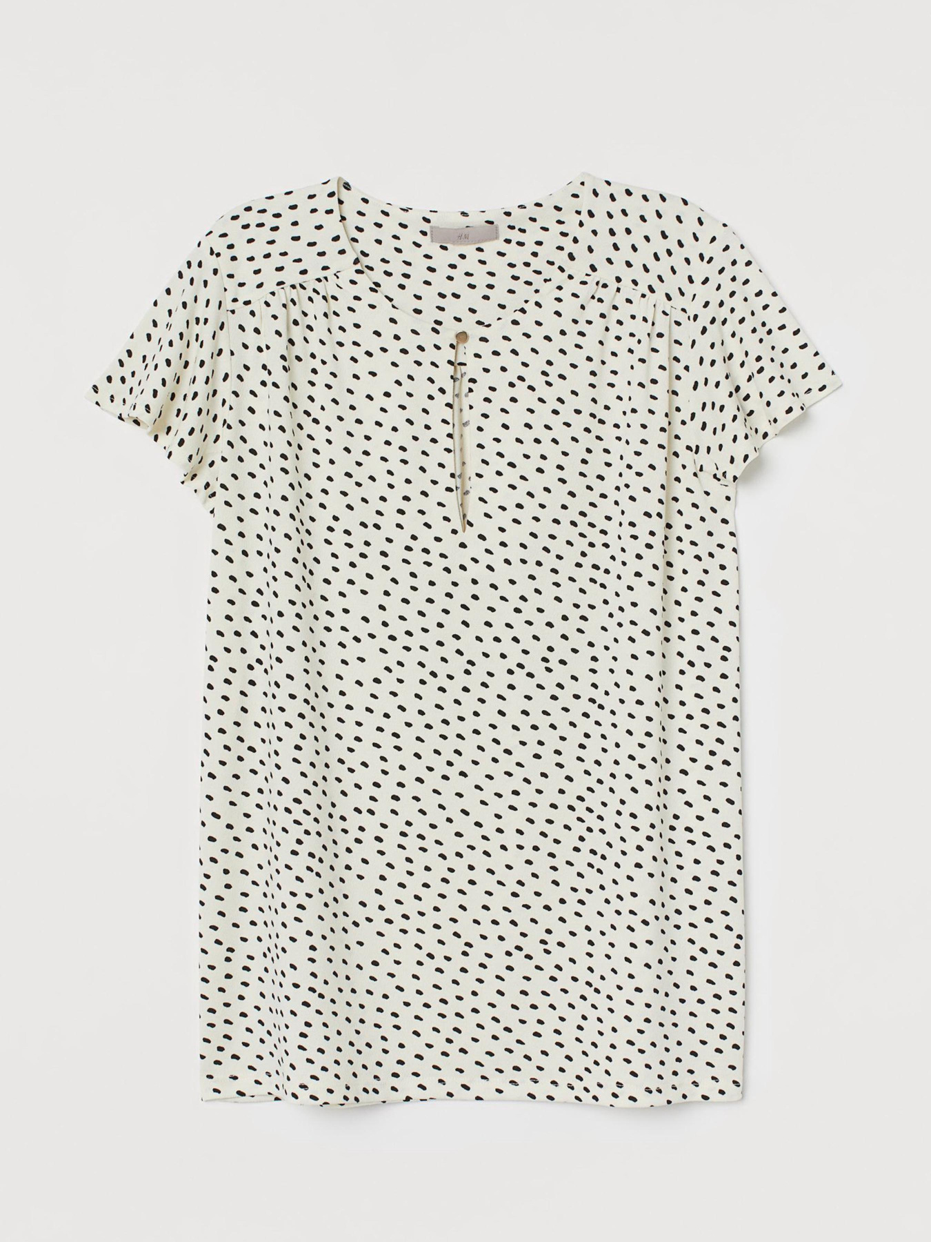 Блуза H&M модель 8875931log_Молочный Фото