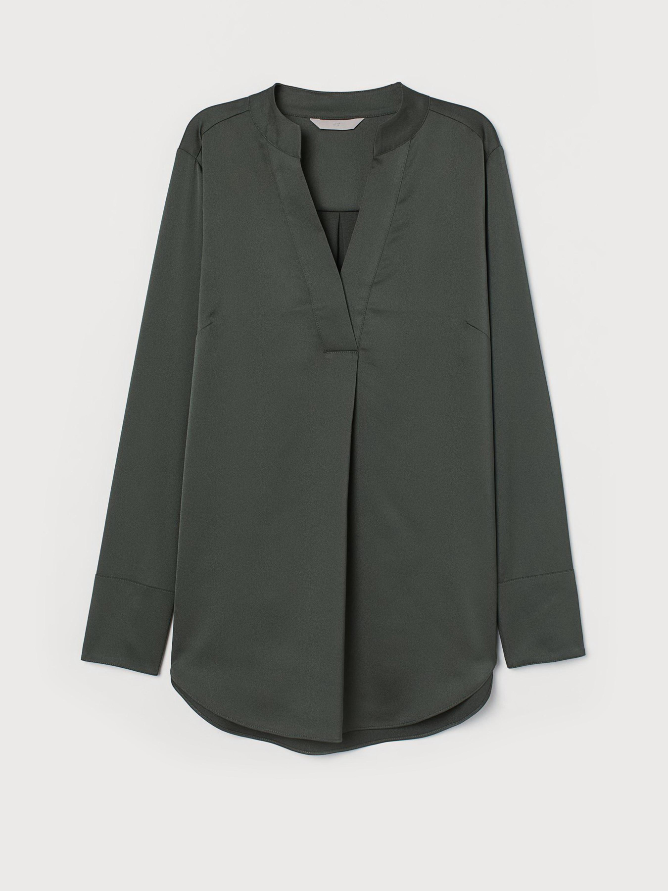 Блуза H&M модель 7907911dm_темный хаки Фото