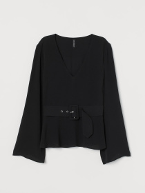 Блуза H&M модель 8588831sdm_Черный Фото