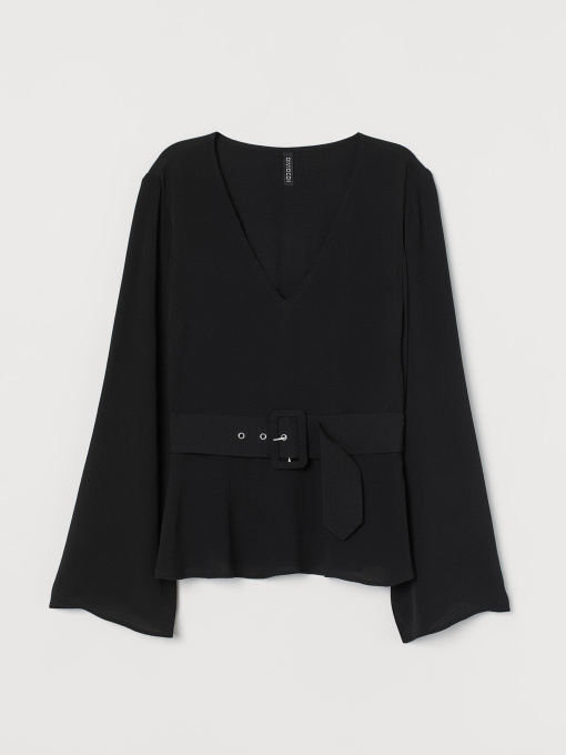 Блуза H&M модель 8588831sdm_Черный Фото