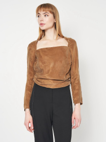 Блуза H&M модель 7052022abr_Коричневый Фото