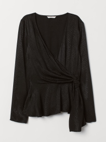 Блуза H&M модель 6999338sm_черный кожа питона Фото
