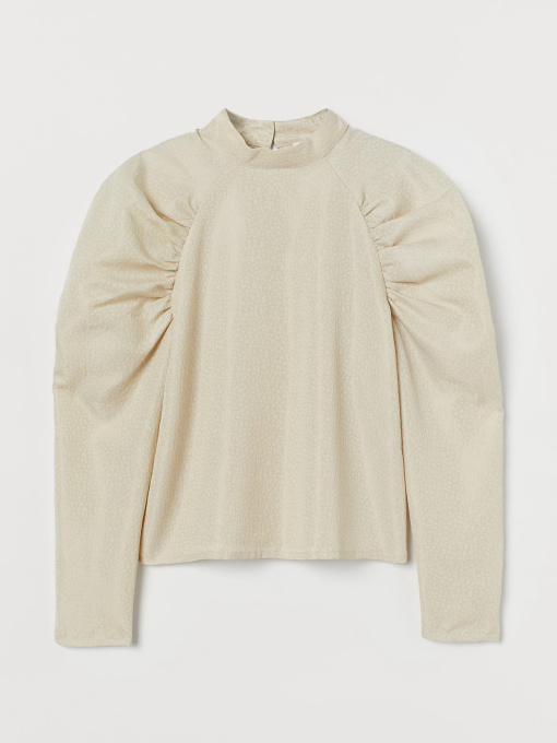 Блуза H&M модель 9426432bar_Светло-бежевый Фото