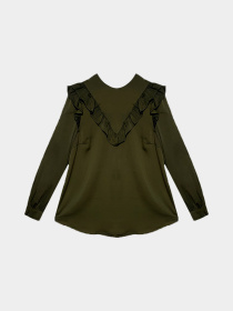 Блуза H&M модель 4190684log_Хаки Фото