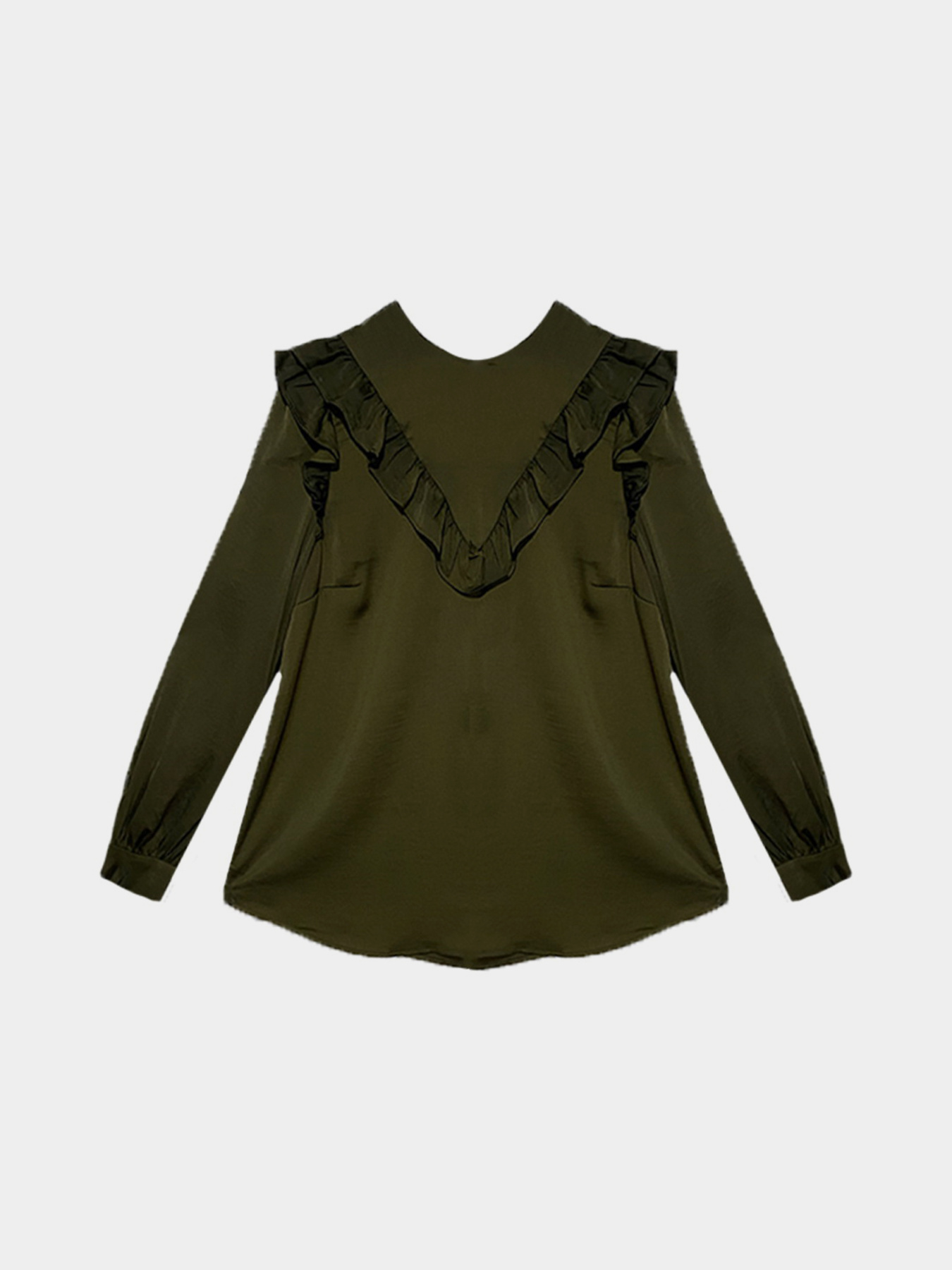 Блуза H&M модель 4190684log_Хаки Фото