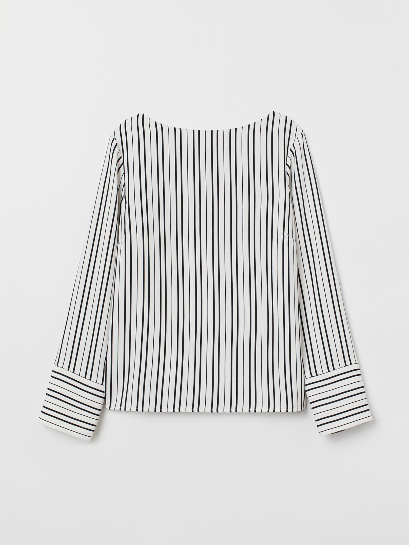 Блуза H&M модель 7165489log_Черно-белый Фото