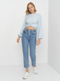 Блуза Monki модель 8784922abr_Светло-голубой Фото