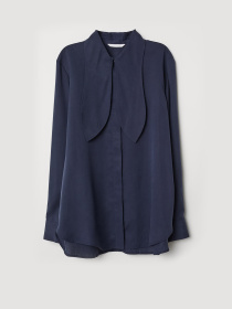 Блуза H&M модель 6841518dlog_Темно-синий Фото