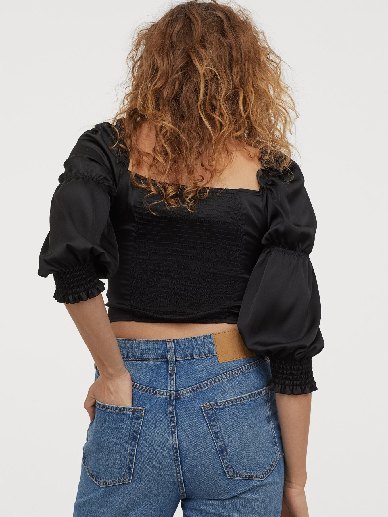 Блуза H&M модель 8520920RP5_Черный Фото