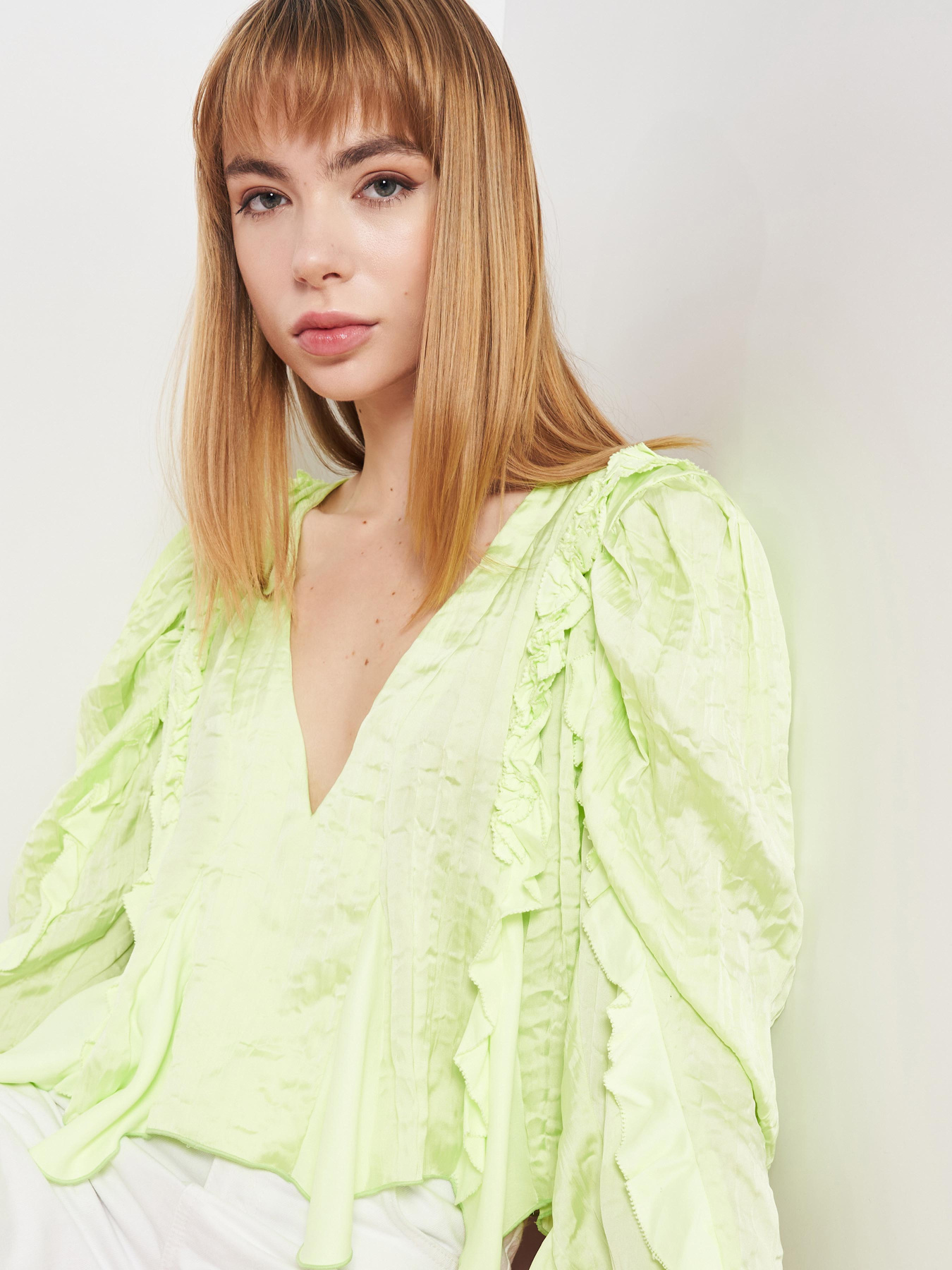 Блуза H&M модель 9585633abr_Салатовый Фото