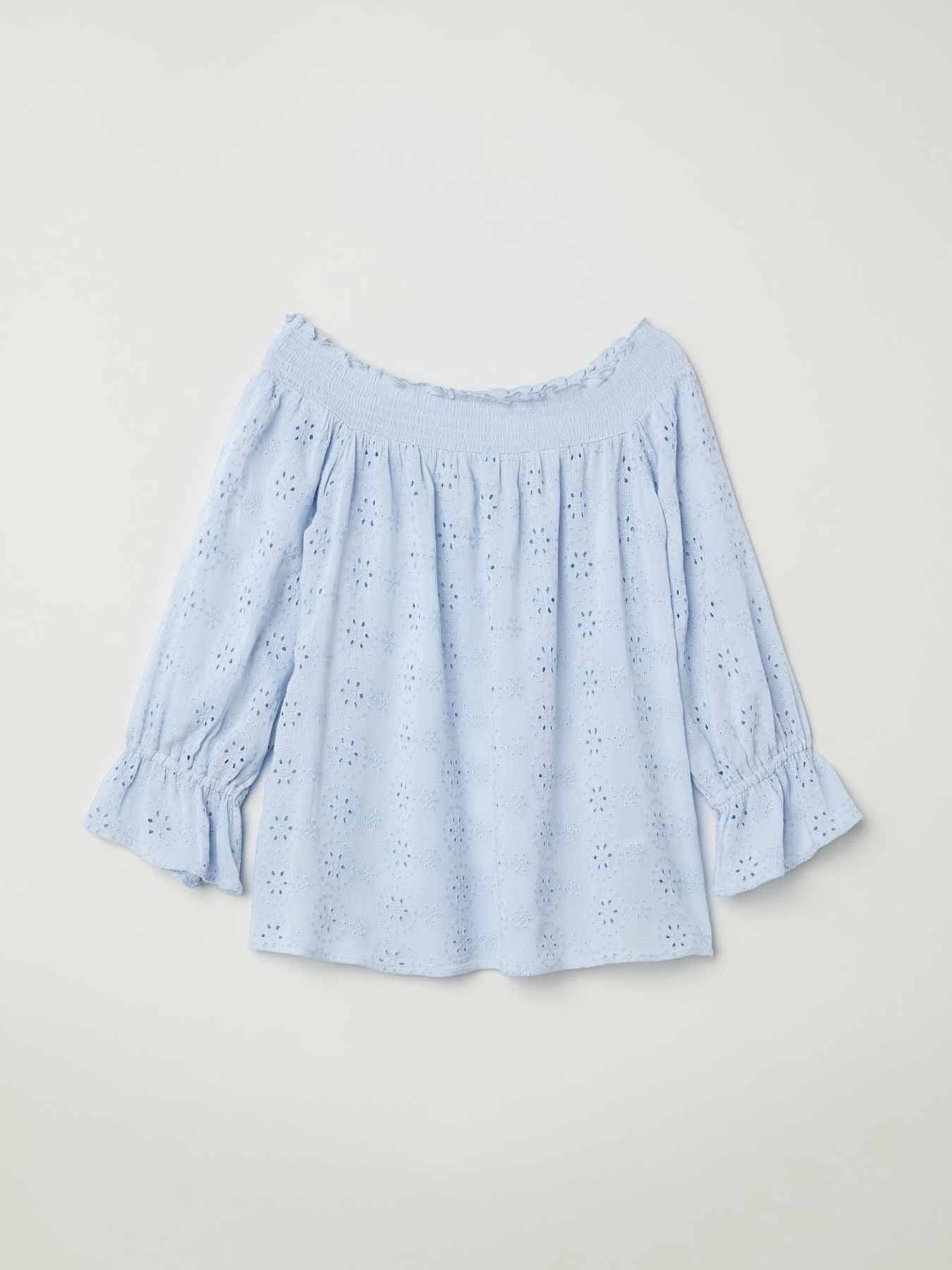 Блуза H&M модель 5963467log_Голубой Фото