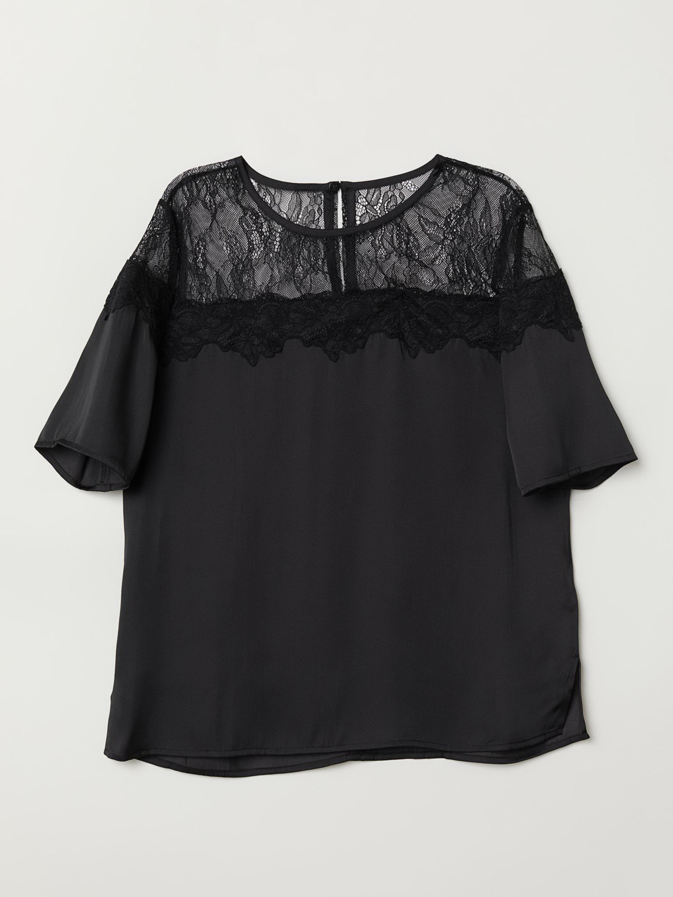 Блуза H&M модель 6595738dlog_Черный Фото