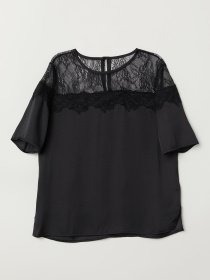 Блуза H&M модель 6595738dlog_Черный Фото