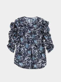 Блуза H&M модель 5641546dlog_Темно-синий Фото