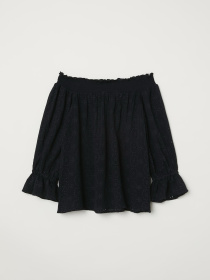 Блуза H&M модель 5963467dlog_Черный Фото