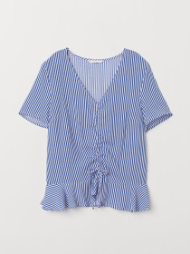 Блуза H&M модель 7472169dlog_Бело-синий Фото