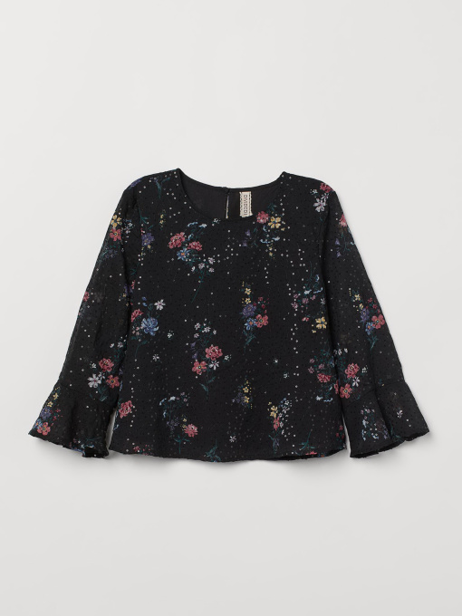 Блуза H&M модель 7127348dlog_Черный Фото