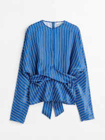 Блуза H&M модель 1149047ral_Синий Блуза H&M модель 1149047ral_Синий Фото