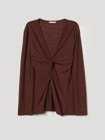 Блуза H&M модель 6921028 dlog_Коричневый Блуза H&M модель 6921028 dlog_Коричневый Фото