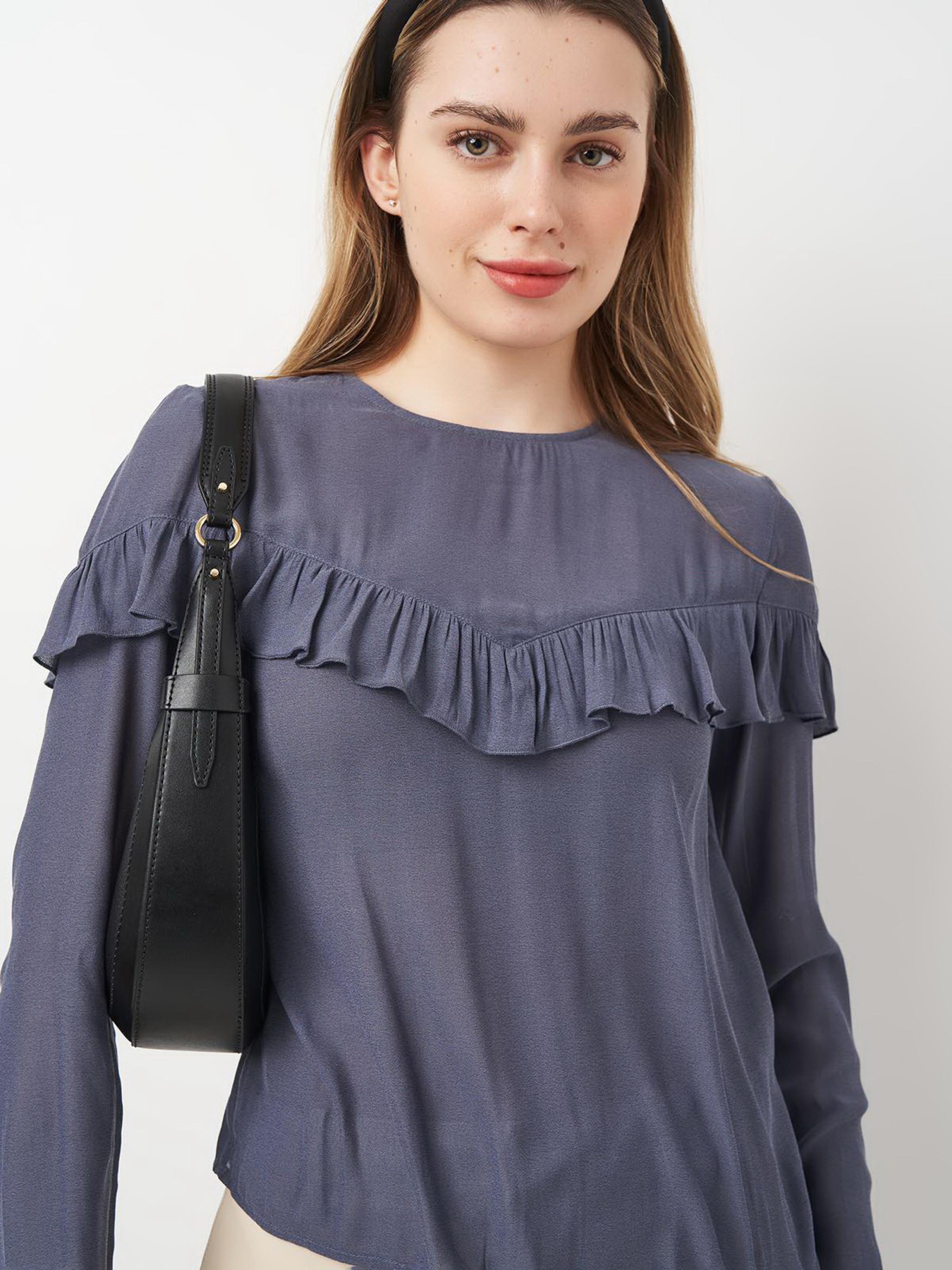 Блуза H&M модель 2001074ral_Серо-синий Фото