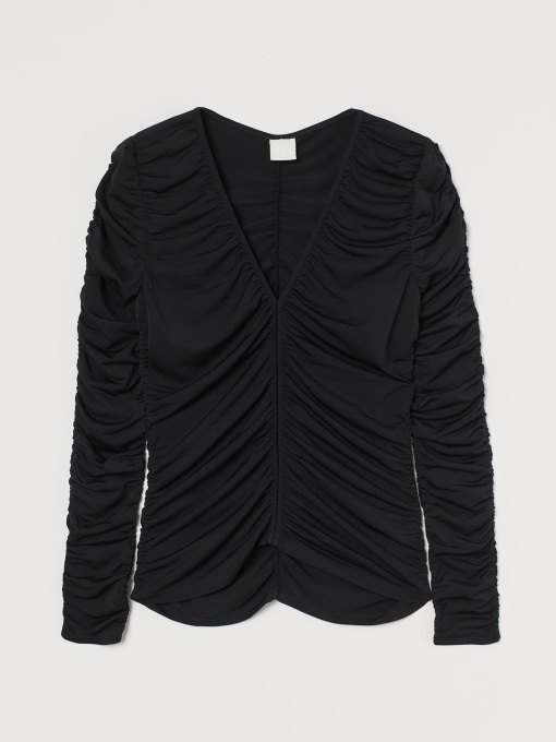 Блуза H&M модель 9233532log_Черный Фото