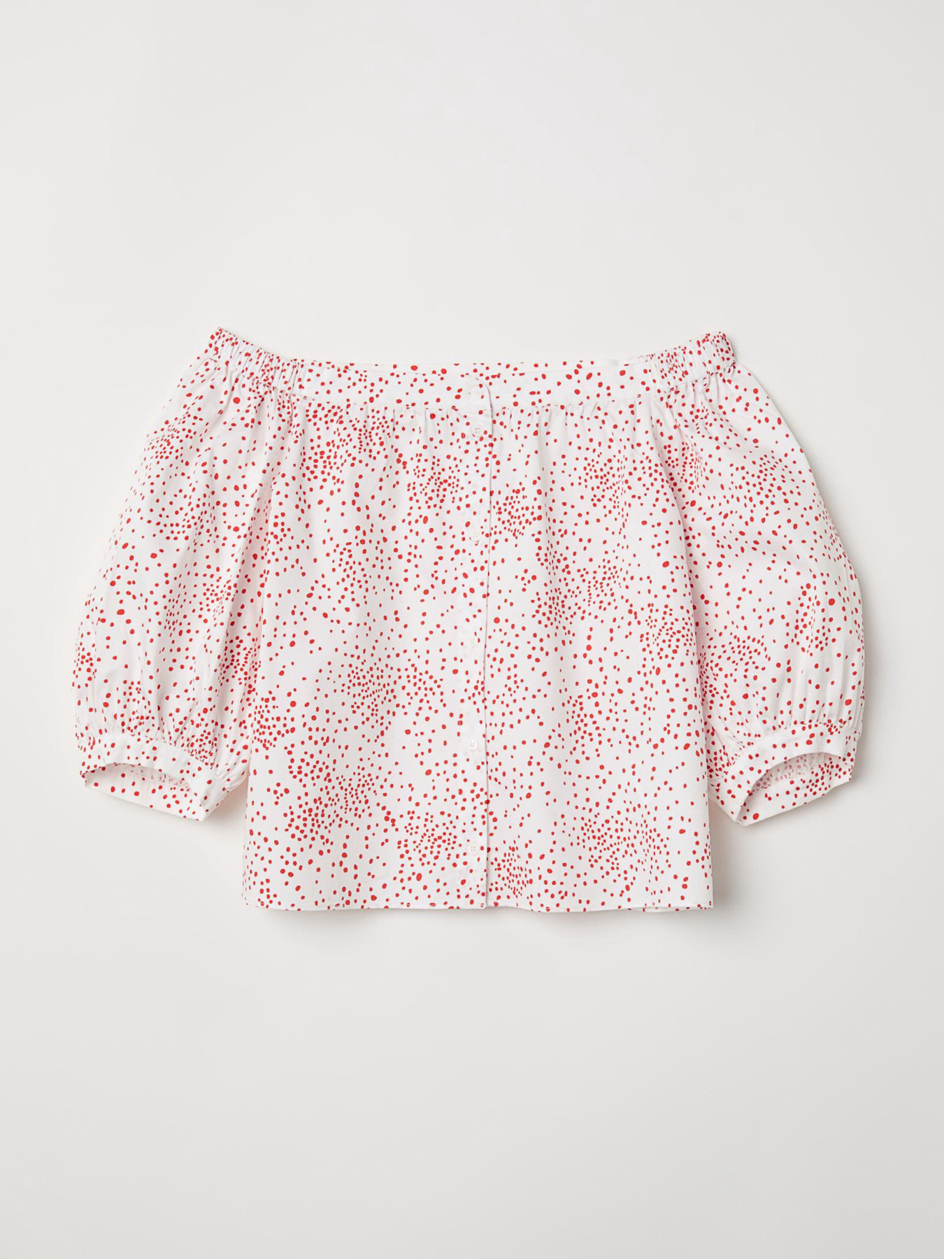 Блуза H&M модель 6076707log_Белый Фото