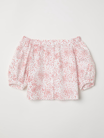 Блуза H&M модель 6076707log_Белый Фото