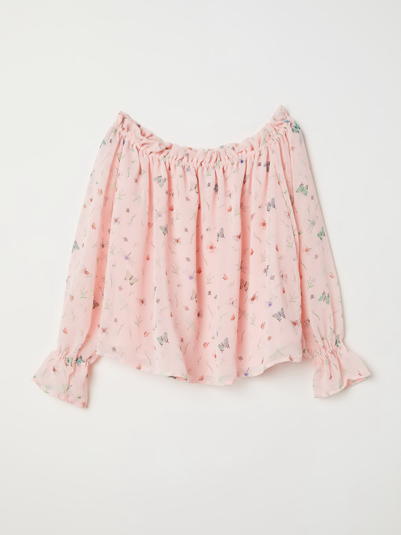 Блуза H&M модель 6077057bar_Светло-розовый Фото