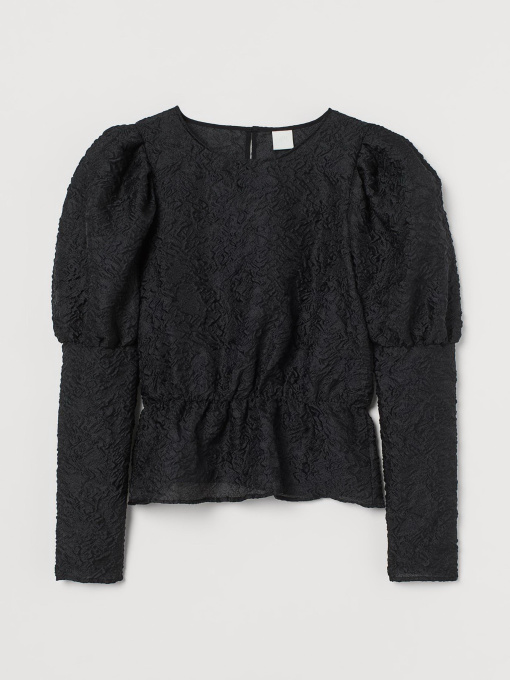 Блуза H&M модель 9237102bar_Черный Фото